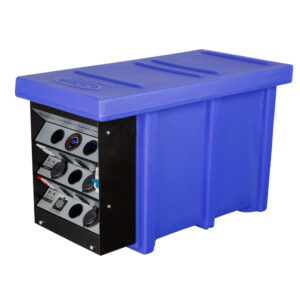 12V Auxiliary Battery Box - Blue